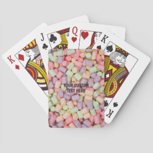 Anpassad text Marshmallows Casinokort