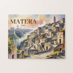 Anpassad text Matera Italien Resa Sassi di Matera Pussel