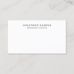 Anpassad text Modern Elegant Mall Minimalistisk Visitkort