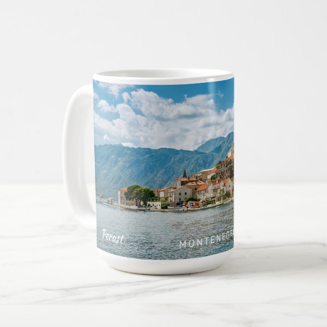 Anpassad text Montenegro Kaffemugg (Framsida vänster)