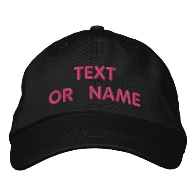 Anpassad text namn hatt Din broderade basebollmöss Broderad Keps (Framsida)