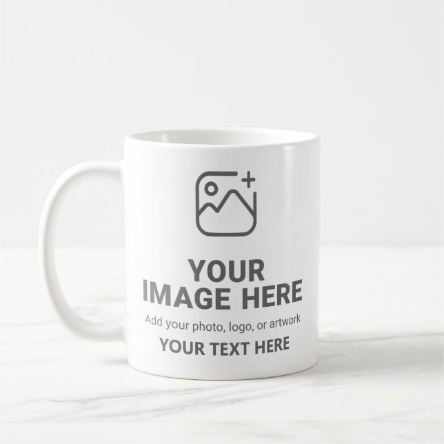 Anpassad text och bild  kaffemugg (Vänster)