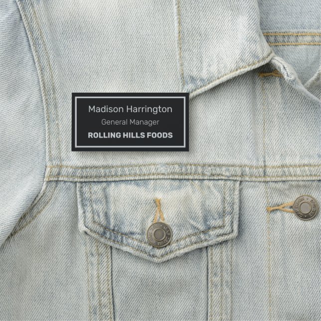 Anpassad text och färg namnbricka (På plats)