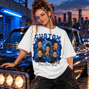 Anpassad text och foto bootleg t shirt