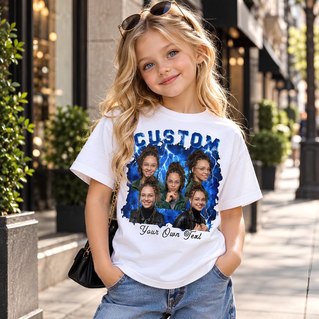 Anpassad text och foto bootleg t shirt (Skapare uppladdad)