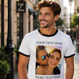 Anpassad text och foto t shirt