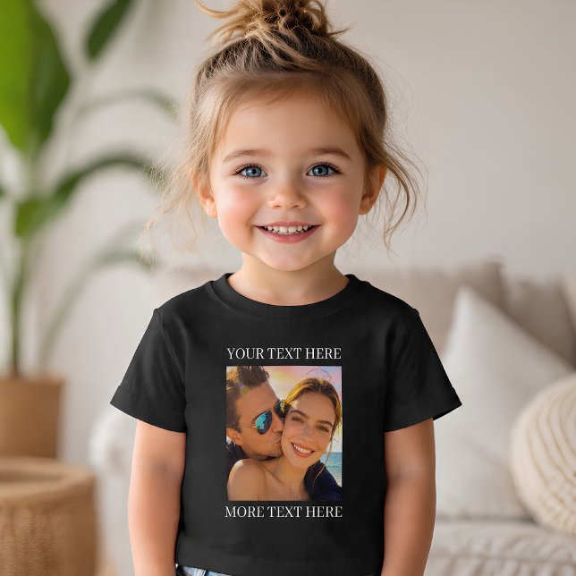 Anpassad text och foto t shirt (Skapare uppladdad)