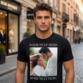 Anpassad text och foto t shirt