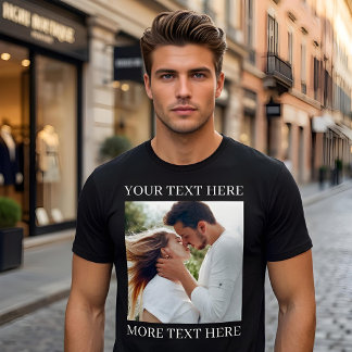 Anpassad text och foto t shirt