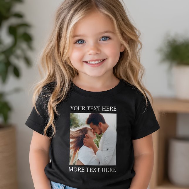 Anpassad text och foto t shirt (Skapare uppladdad)