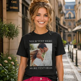 Anpassad text och foto t shirt