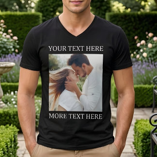 Anpassad text och foto t shirt