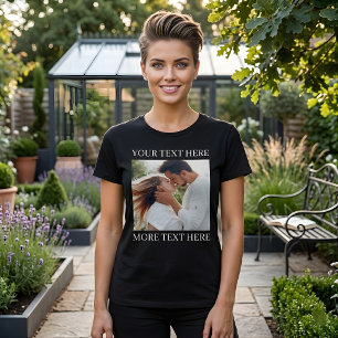 Anpassad text och foto t shirt