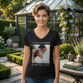 Anpassad text och foto t shirt