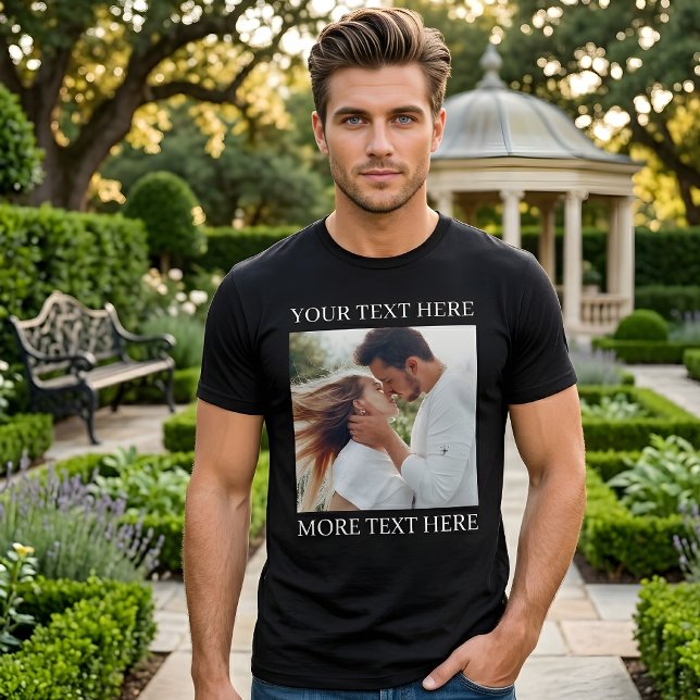 Anpassad text och foto t shirt (Skapare uppladdad)