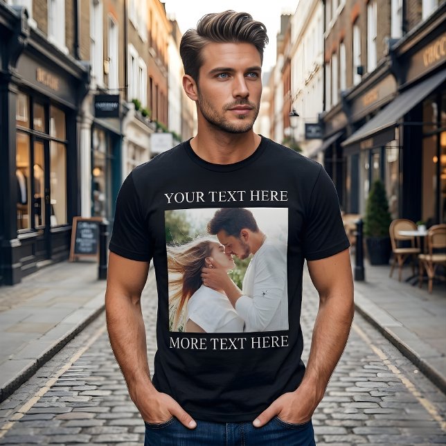 Anpassad text och foto t shirt (Skapare uppladdad)