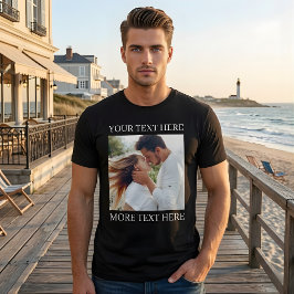 Anpassad text och foto t shirt