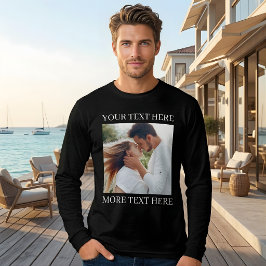 Anpassad text och foto t shirt