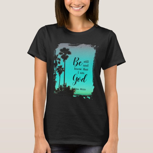 Anpassad text original foto kristen bibelvers t shirt (Framsida)