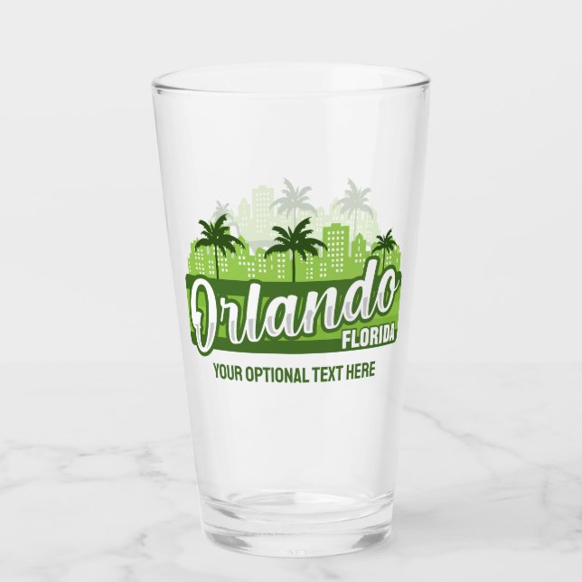 Anpassad text Orlando Florida Glaskopp (Framsida)