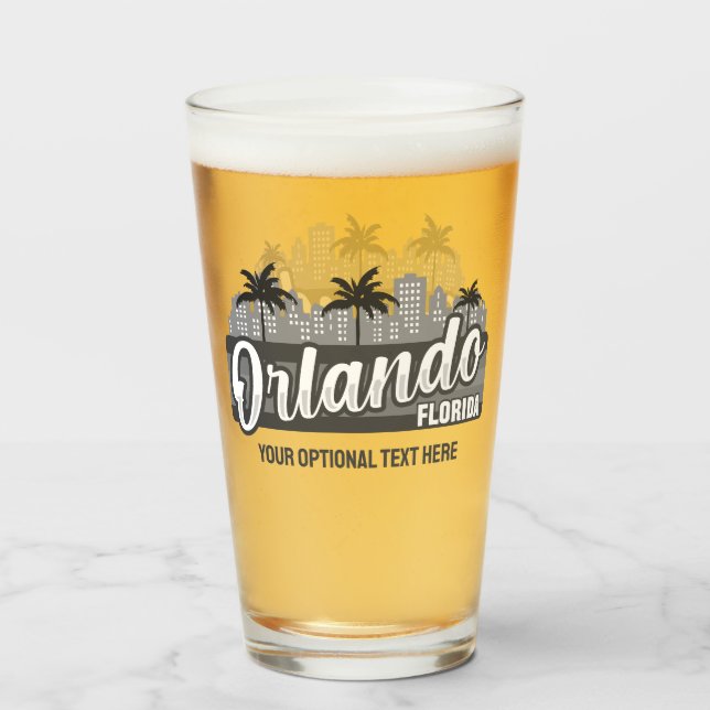 Anpassad text Orlando Florida Glaskopp (Baksida fylld)