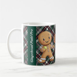 🎾🎄Anpassad text, Padel Powered Christmas Kaffemugg
