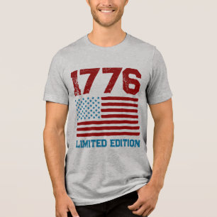 Anpassad text Personlig amerikansk flagga redigerb T Shirt