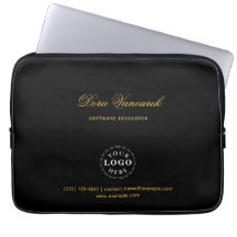 Anpassad text professionell laptopsleeve snygg arb
