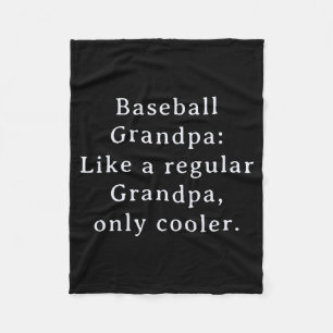 Anpassad Text Rolig Farfar Baseball T Tröja Fleecefilt