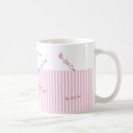 Anpassad text rosa kaffemugg
