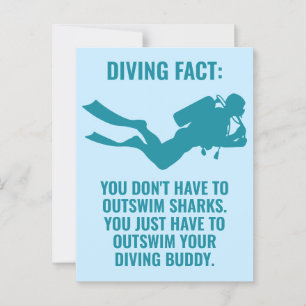 Anpassad text Scuba-dykning Vykort