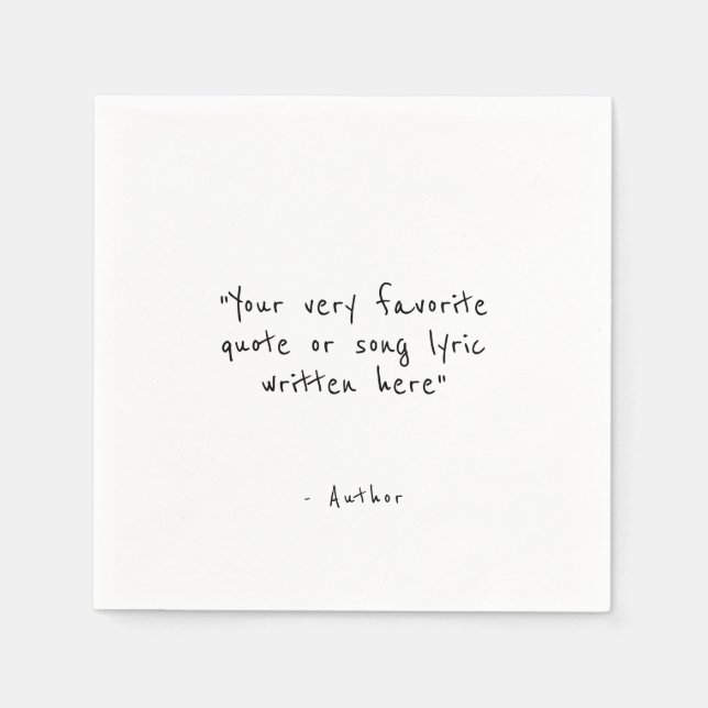 Anpassad text - Skapa din egen Pappersservett (Framsidan)