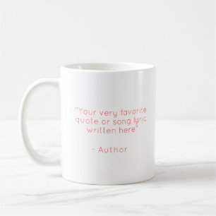 Anpassad text - skapa din egen rosa kaffemugg