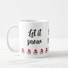 Anpassad text Söt liten snöand | Snömannen vinter Kaffemugg