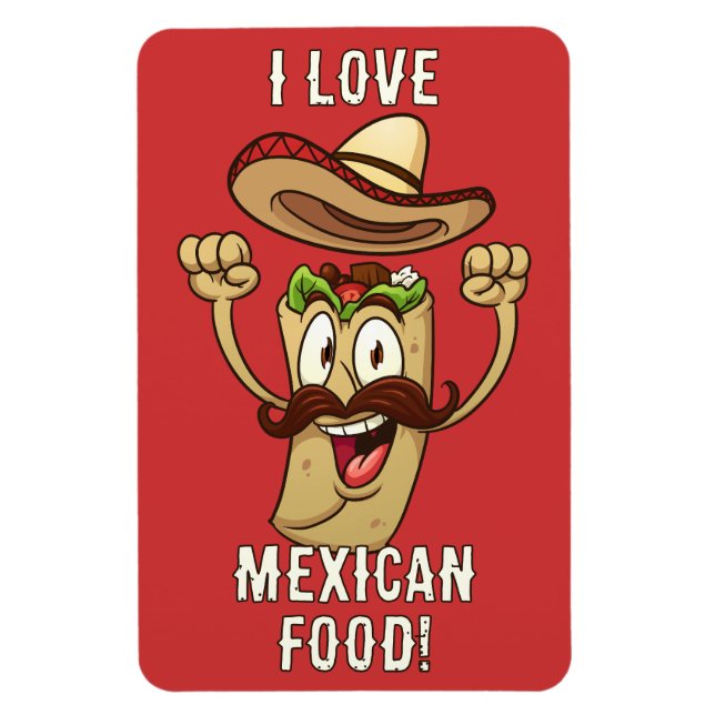 Anpassad Text Taco-fest Magnet (Vertikal)