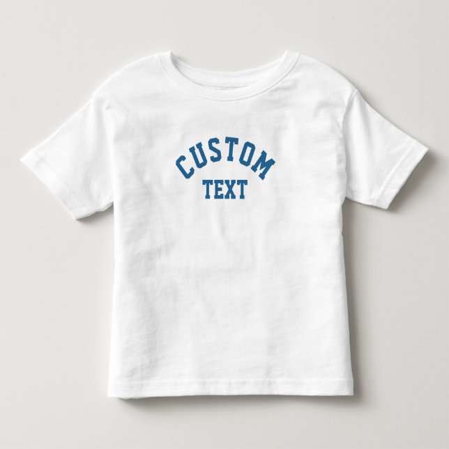 Anpassad text Varsity Americana Könsneutral T Shirt (Framsida)