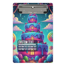 Anpassad text Whimsical Candy Cake Illustration