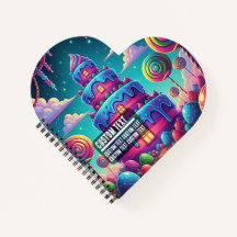 Anpassad text Whimsical Candy Castle Tower Söt