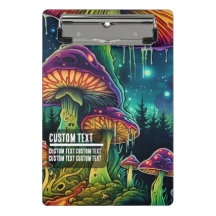 Anpassad text Whimsical Mushroom Forest Fantasy