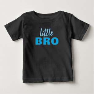 Anpassad textmall svart & blå Little Bro T Shirt