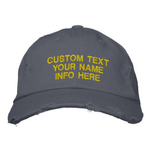 Anpassad textnamn Broderad basebollhatt exempel Keps