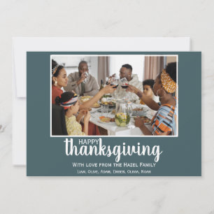 Anpassad Thanksgiving för den moderna chicens turk Julkort