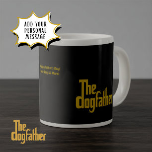 Anpassad The Dogfather - Pappa fars dag-present Jumbo Mugg