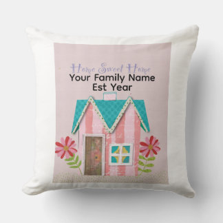 Anpassad The Signature Whimsy (Rosa & Turkos) Kudde