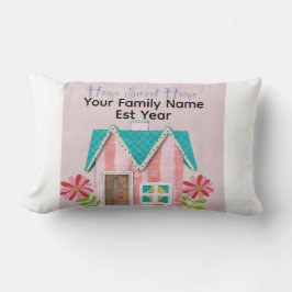 Anpassad The Signature Whimsy (Rosa & Turkos) Lumbarkudde