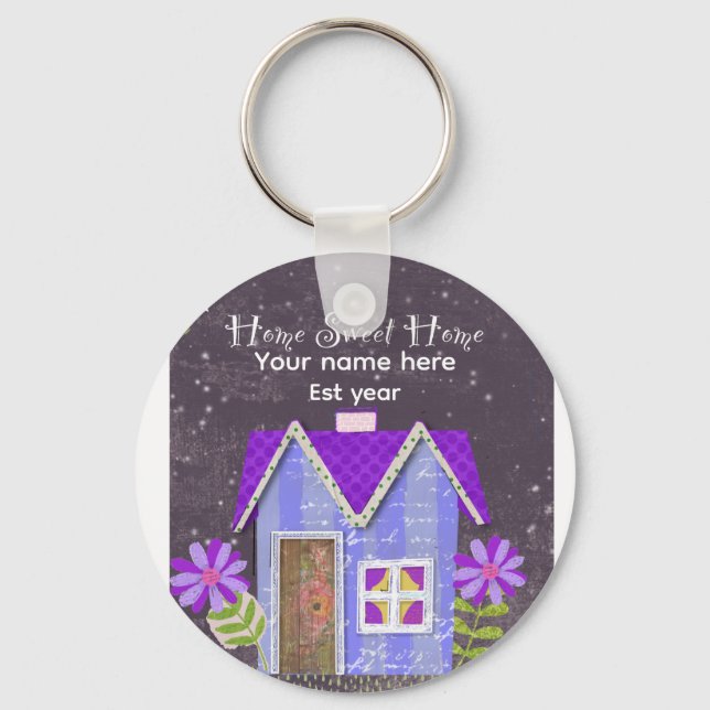 Anpassad The Signature Whimsy (Rosa & Turkos) Nyck Nyckelring (Framsida)