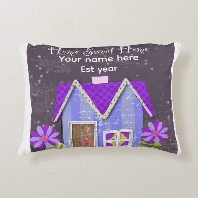 Anpassad The Signature Whimsy (Rosa & Turkos) Nyck Prydnadskudde (Framsidan)