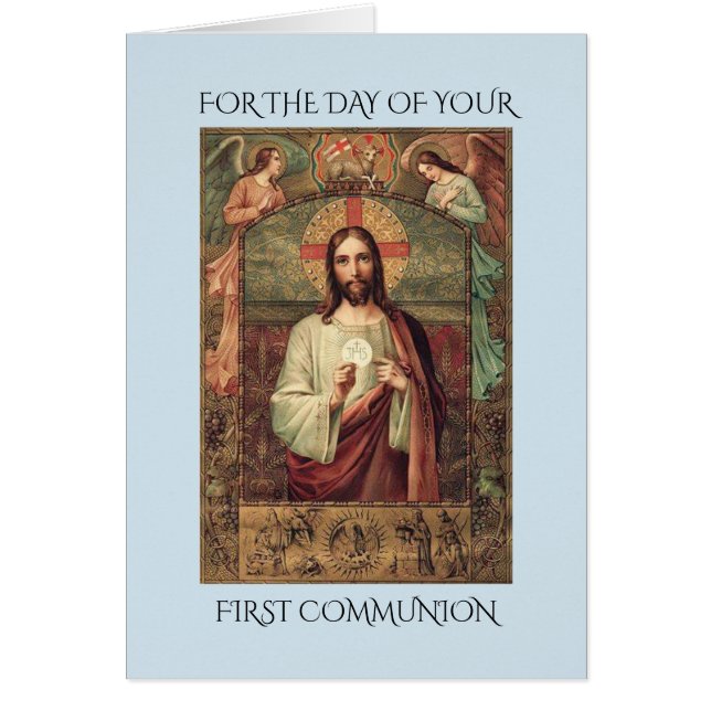 ANPASSAD TID OCH PASTOR FÖR W/DATE HÄLSNINGSKORT (Framsidan)