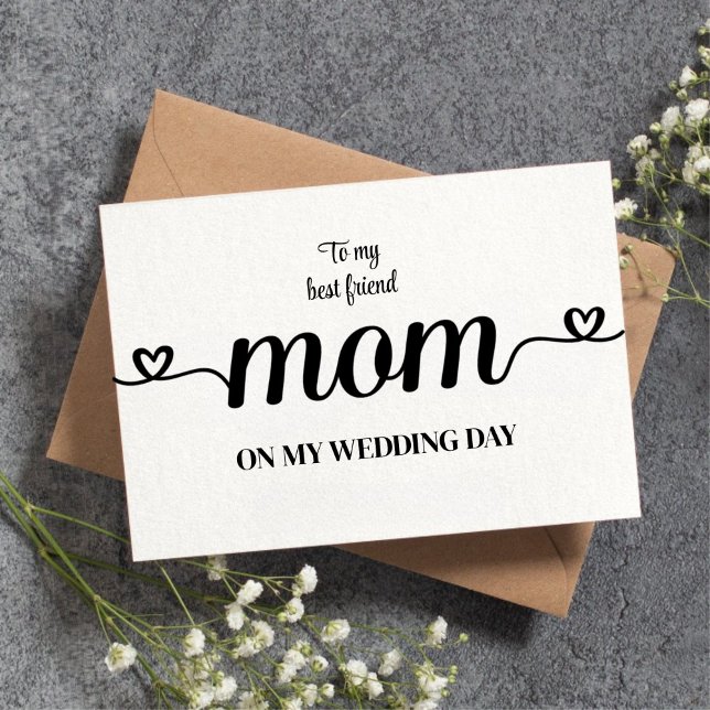 Anpassad Till min bästa vän mamma Tack Kort (Skapare uppladdad)