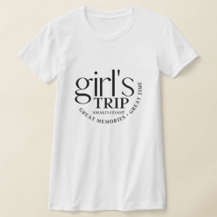 Anpassad tjejresan Stora minnen Resegrupp T Shirt